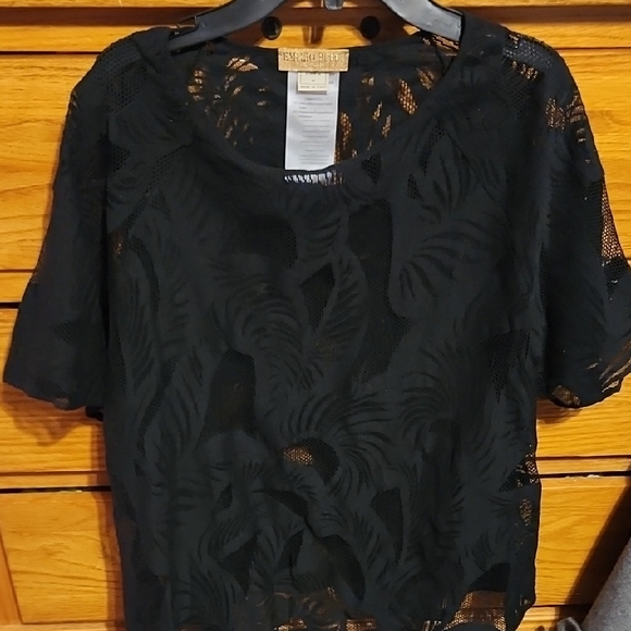 Emilio Pucci Black Sheer Top